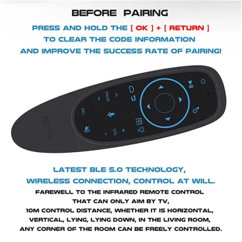 G10S PRO BT Flying Mouse-ul de Voce | 2.4 G Wireless Mouse-ul de Aer | Albastru-dinte 5.0 Modul Dual Aer de Zbor